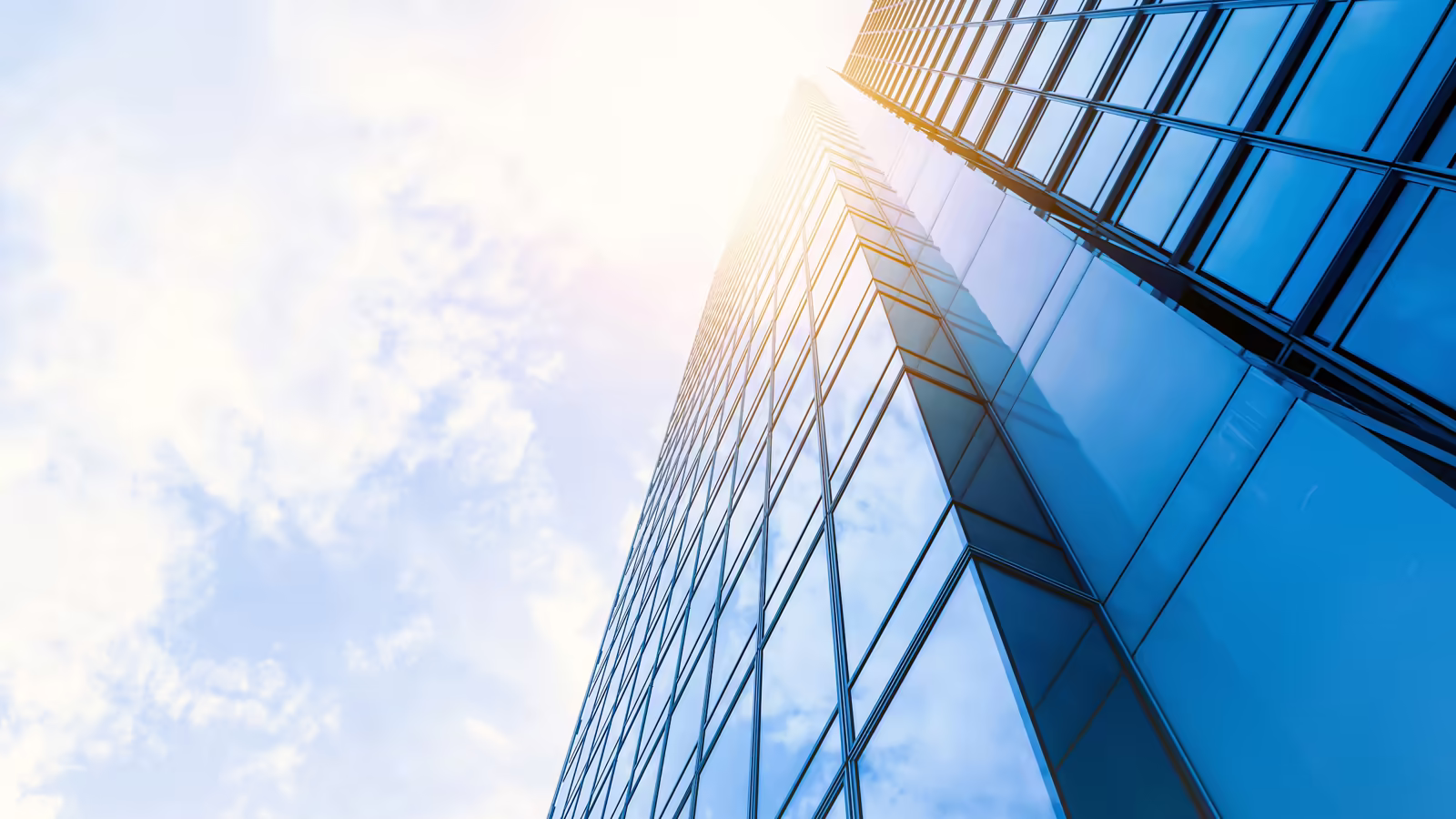 Modern corporate office building — layered business structures