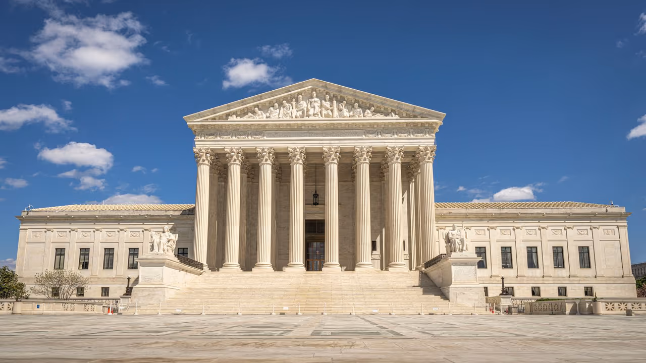 The United States Supreme Court building against a blue sky — case law on domestic asset protection trusts, Blake Harris Law
