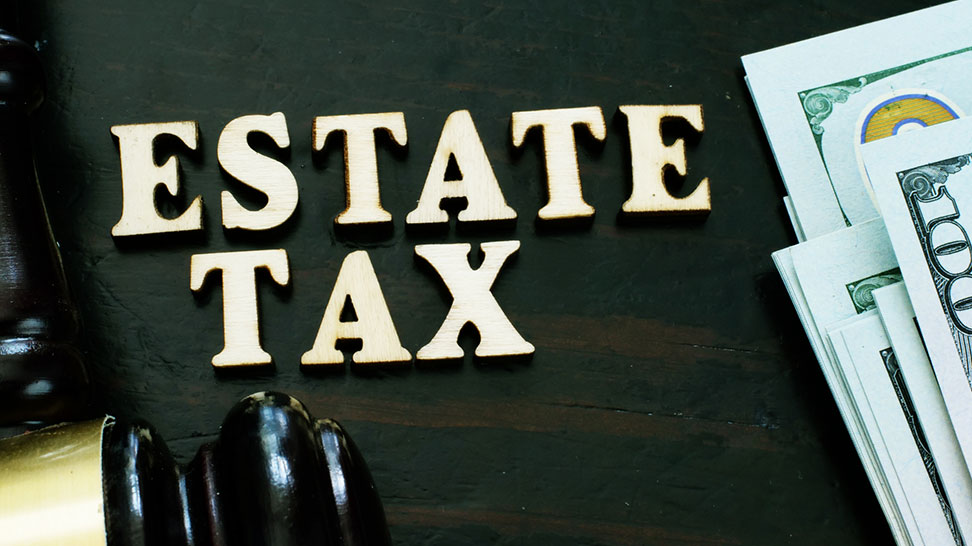 estate tax letters with us money on the right side