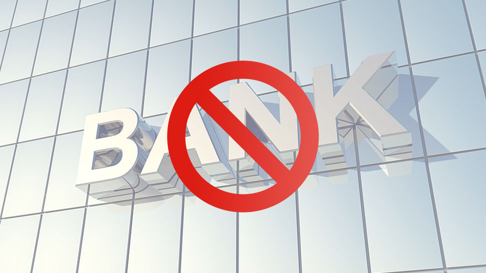 bank not allowed sign