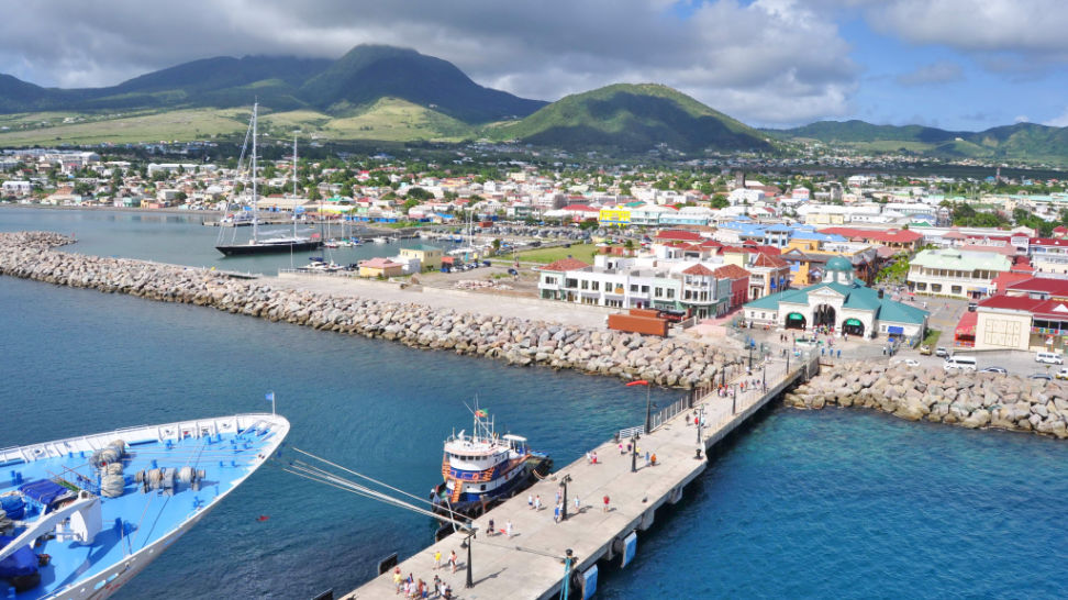 view of capital basseterre saint kitts and nevis