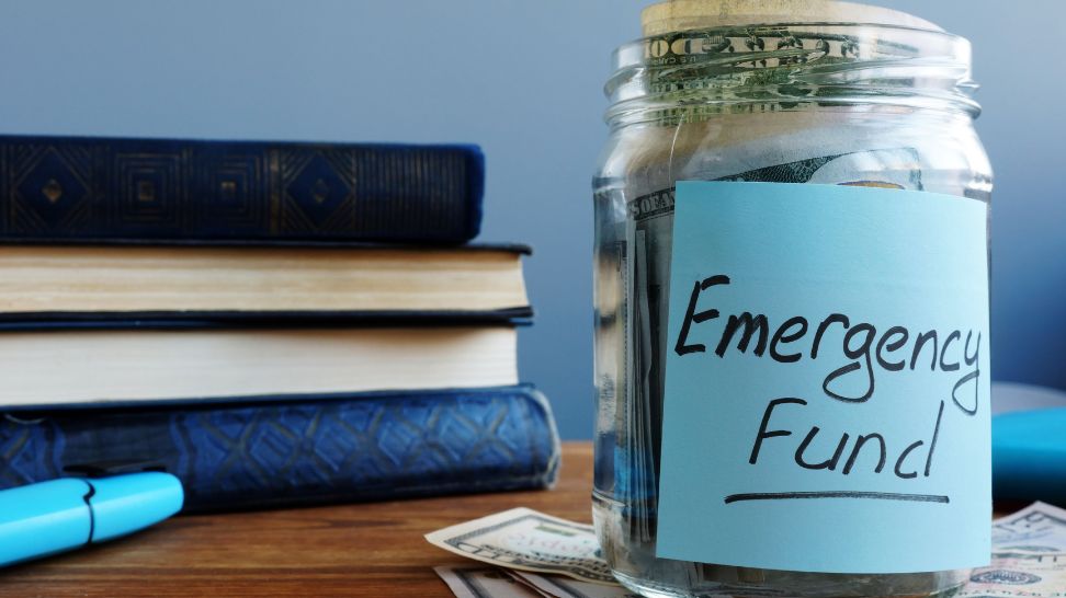 an emergency fund in a jar