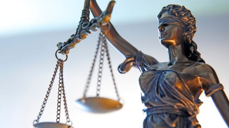 close up image of statue of lady justice