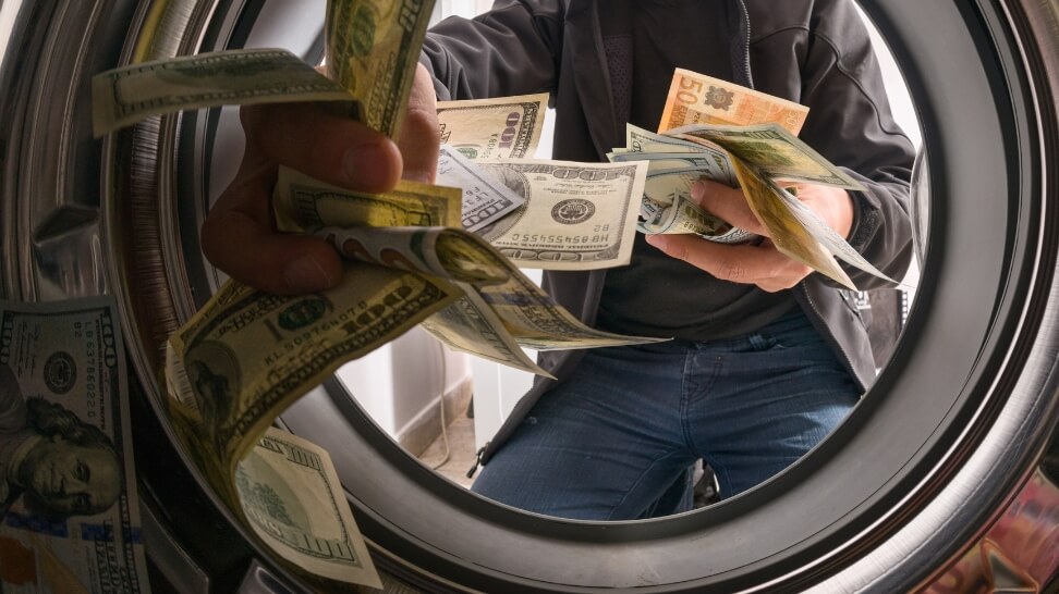 getting money from laundry