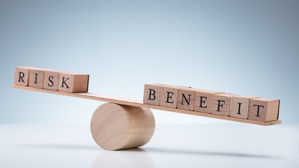 risks and benefits in wooden seesaw