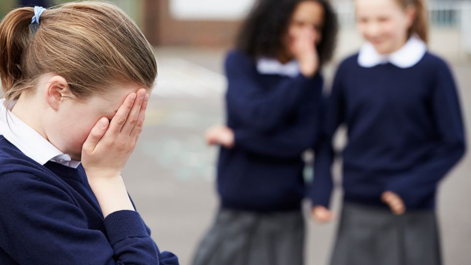 high school girl being bullied at school